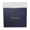 Floating Small Bathroom Vanity, Modern, Blue, 24